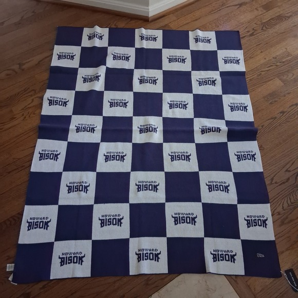 Jardine Collection Other - Howard University‎ Bison Knit Blanket Checkered Throw NWT HBCU